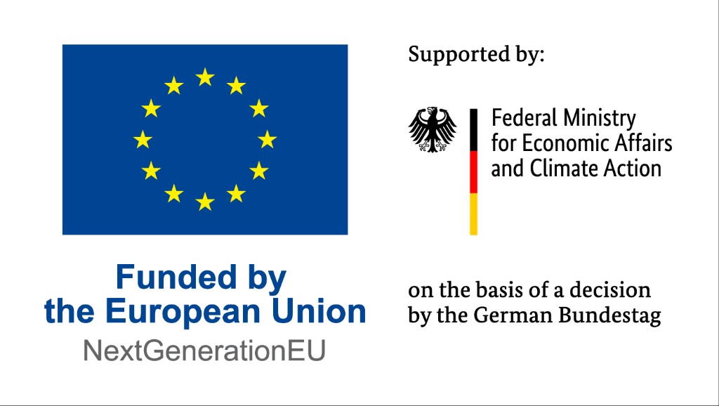 Funded by the European Union and supported by the Federal Ministry for Economic Affairs and Climate Action.